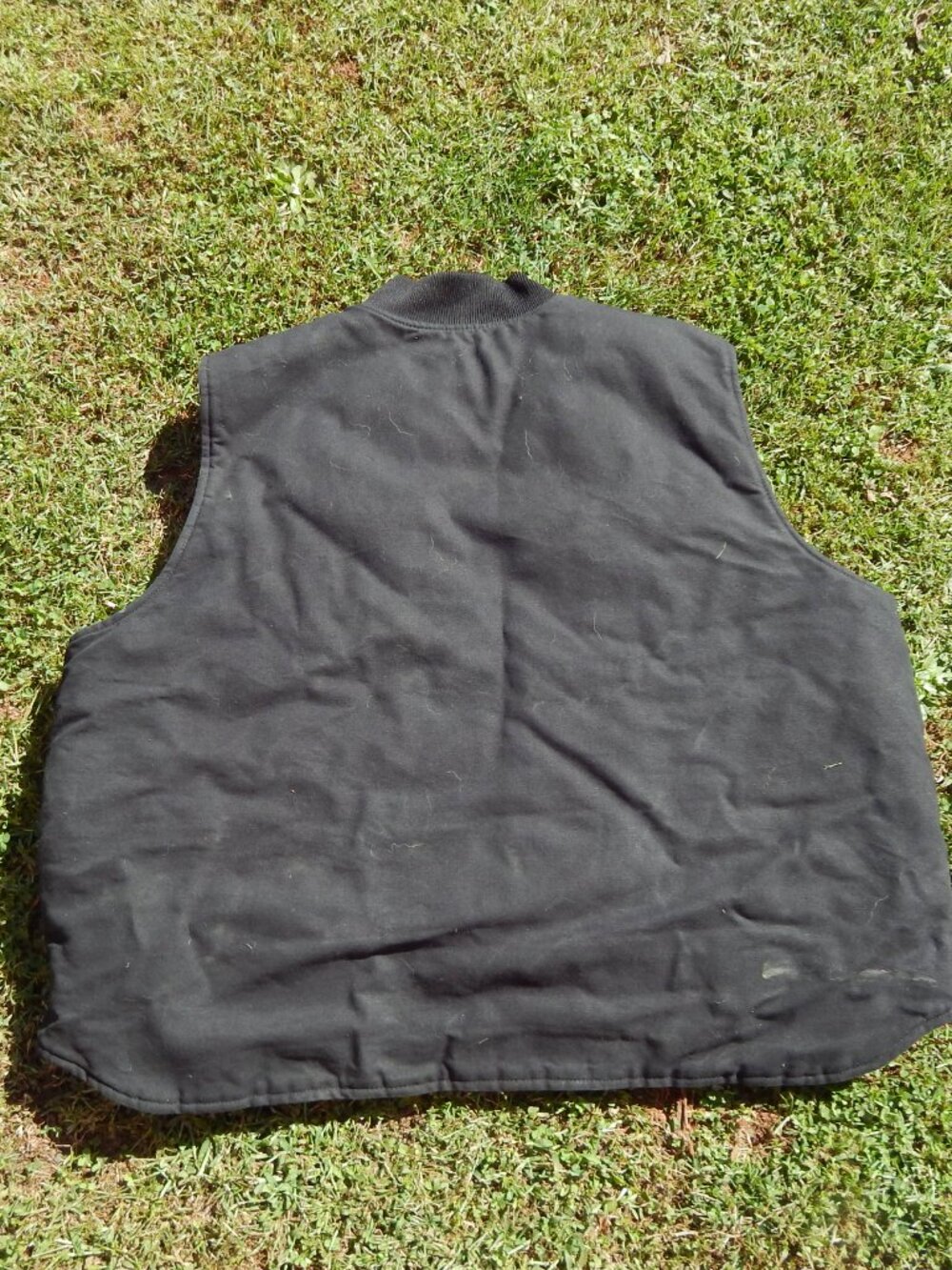 Carhartt Quilted Lined Duck Vest, Black, Relaxed Fit 0V0001-M Workwear w/Logo - Picture 5 of 6